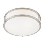 Access Lighting Conga Flush Mount, Brushed Steel / 16"