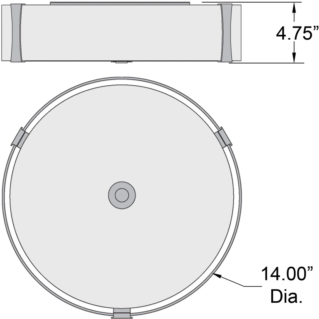 Access Lighting Tara LED Flush Mount, 14", image 3