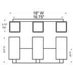 Access Lighting Archi 3 Light LED Vanity, image 3