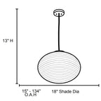 Access Lighting Callisto Pendant, 18", image 3