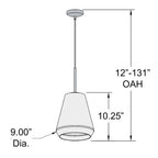 Access Lighting Clear Geo Pendant, 60W, image 3