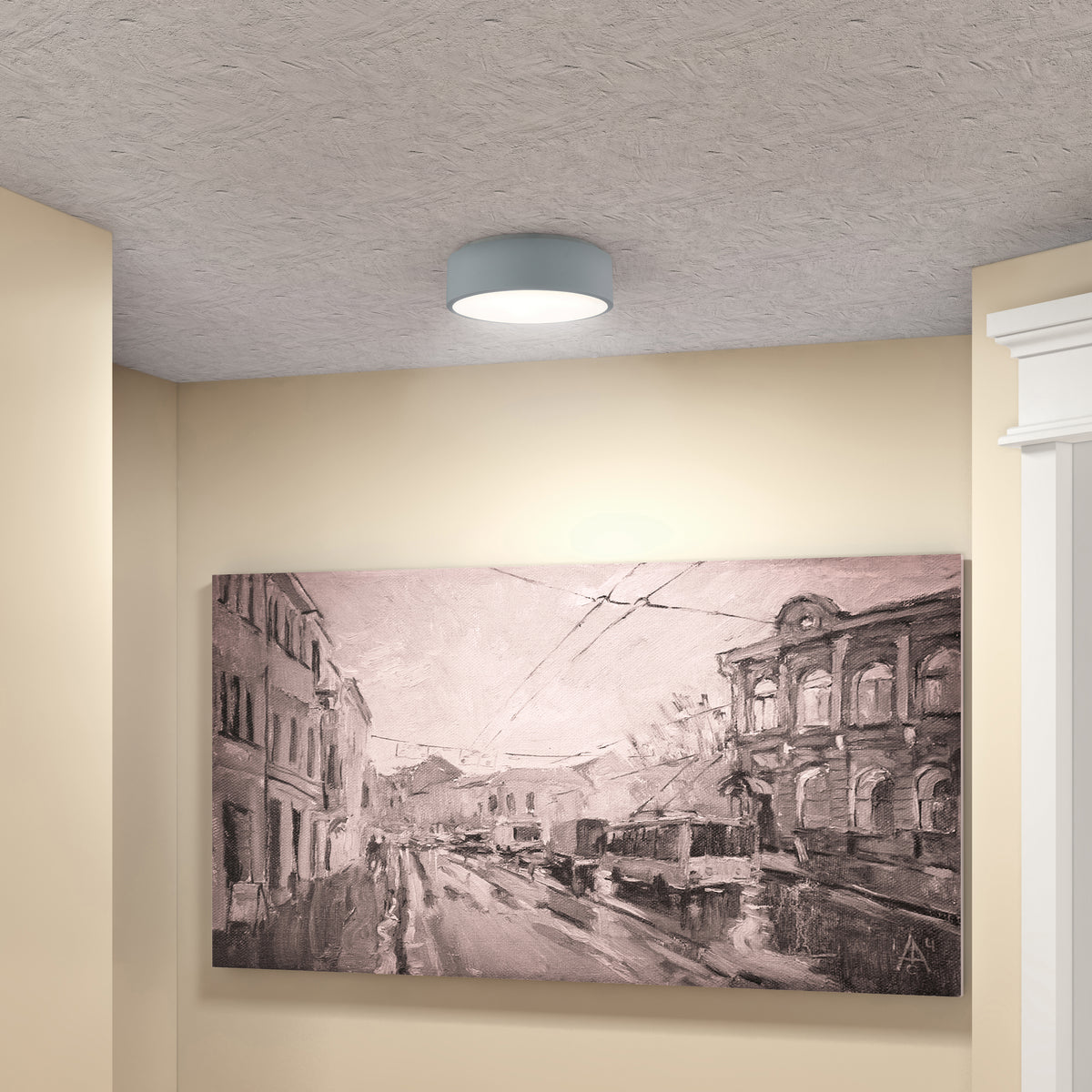 Access Lighting Radiant Dual Voltage LED Pendant, Gray, image 4
