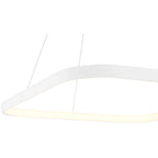 Ravello Dual Voltage LED Pendant, Matte White / 24"