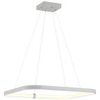 Ravello Dual Voltage LED Pendant, Satin / 24"