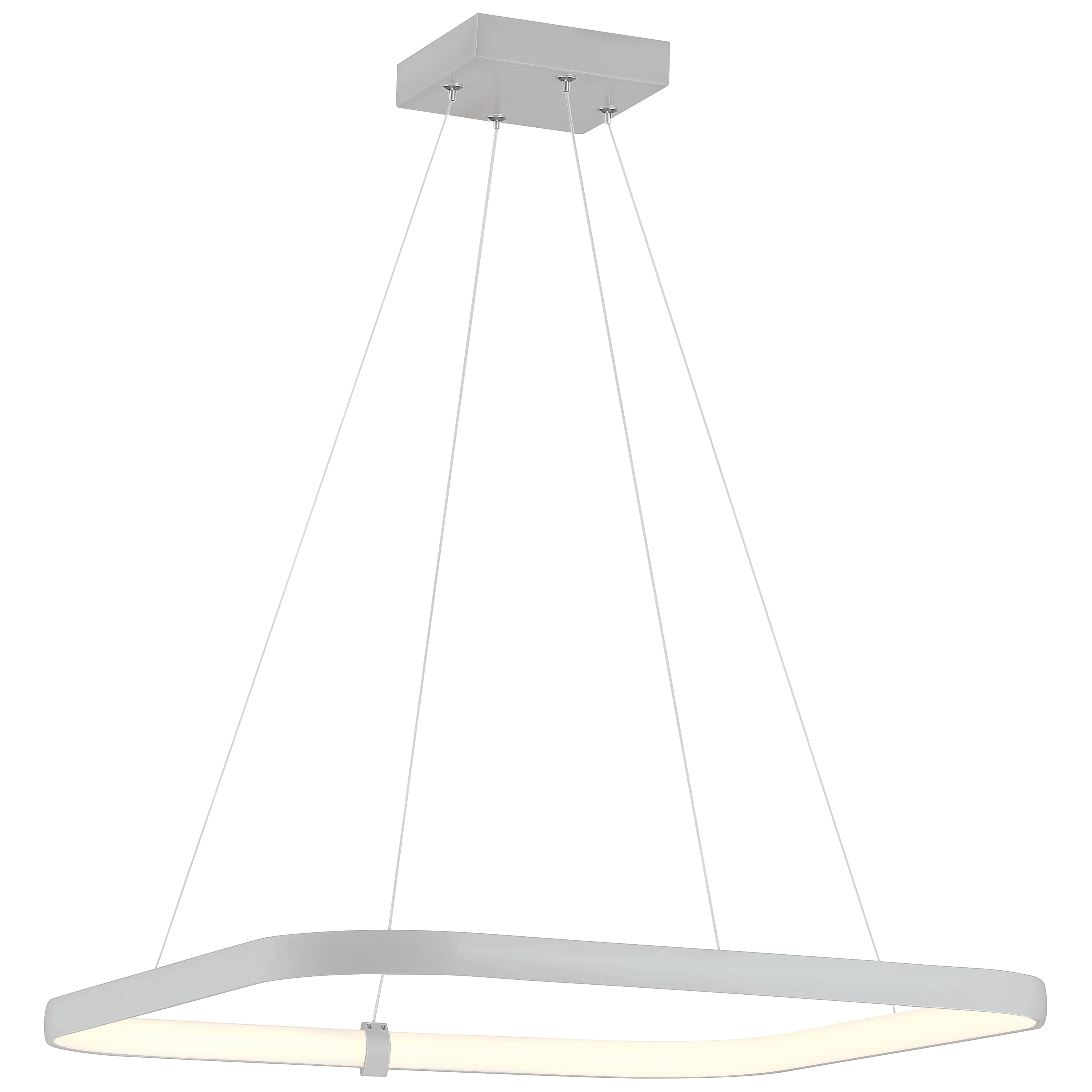 Ravello Dual Voltage LED Pendant, Satin / 24"