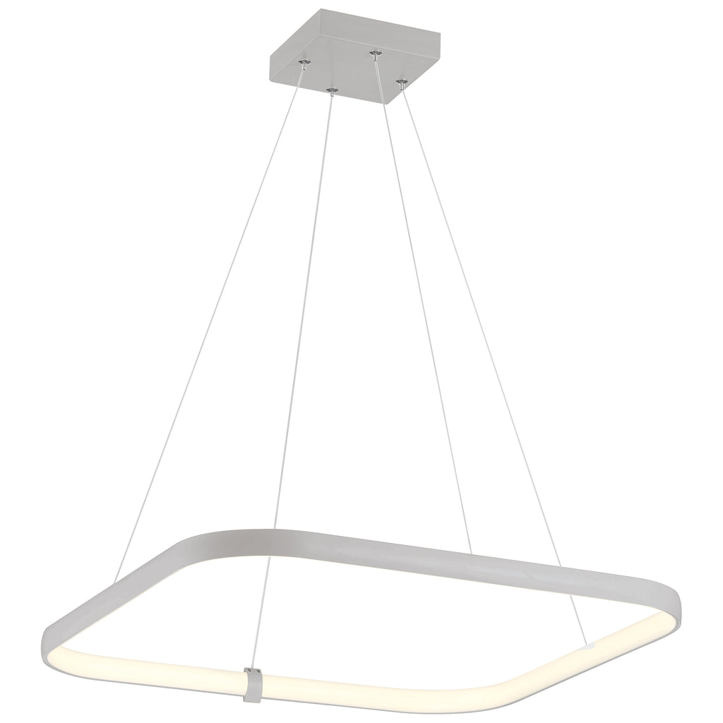 Ravello Dual Voltage LED Pendant, Satin / 24"