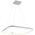 Ravello Dual Voltage LED Pendant, Satin / 24"