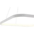 Ravello Dual Voltage LED Pendant, Satin / 24"
