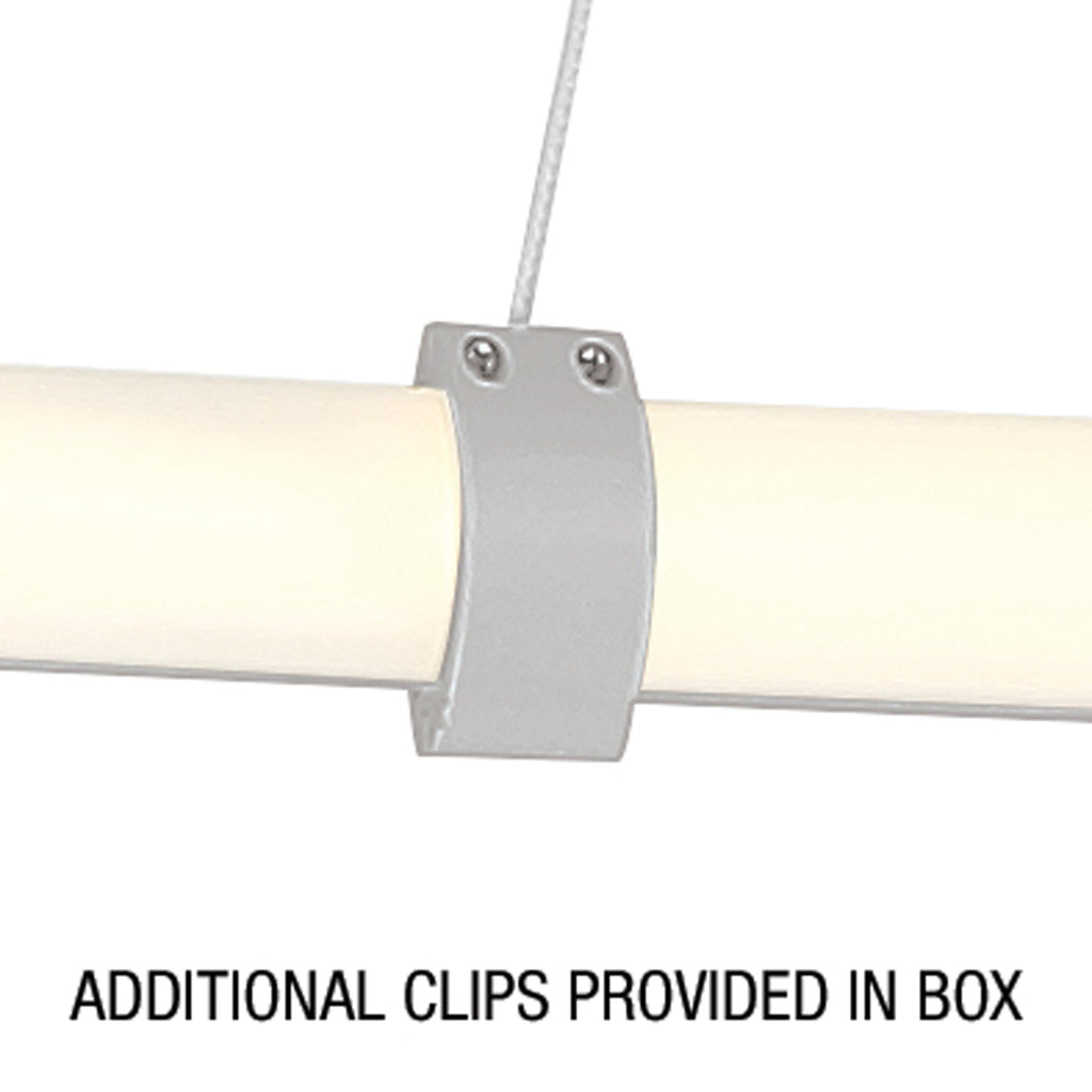 Ravello Dual Voltage LED Pendant, Satin / 24"