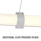 Ravello Dual Voltage LED Pendant, Satin / 24"