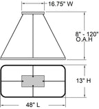 Access Lighting Ravello Dual Voltage LED Pendant, Matte Black / 13", image 9