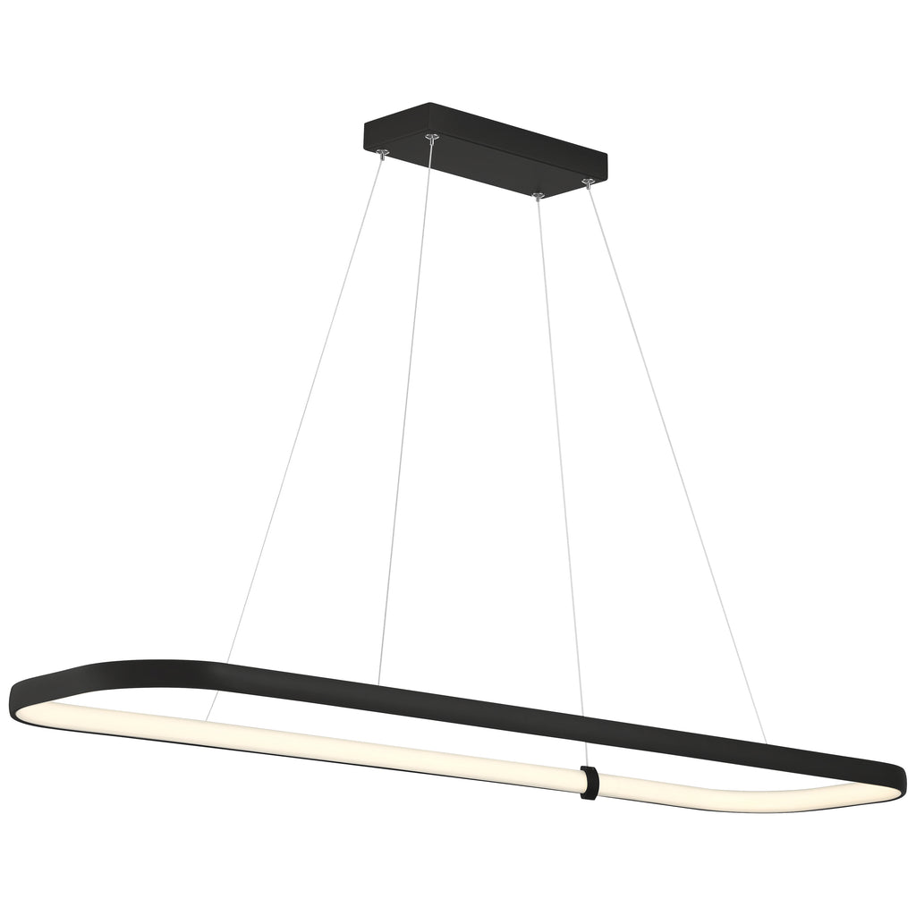 Ravello Dual Voltage LED Pendant, Matte Black / 13"