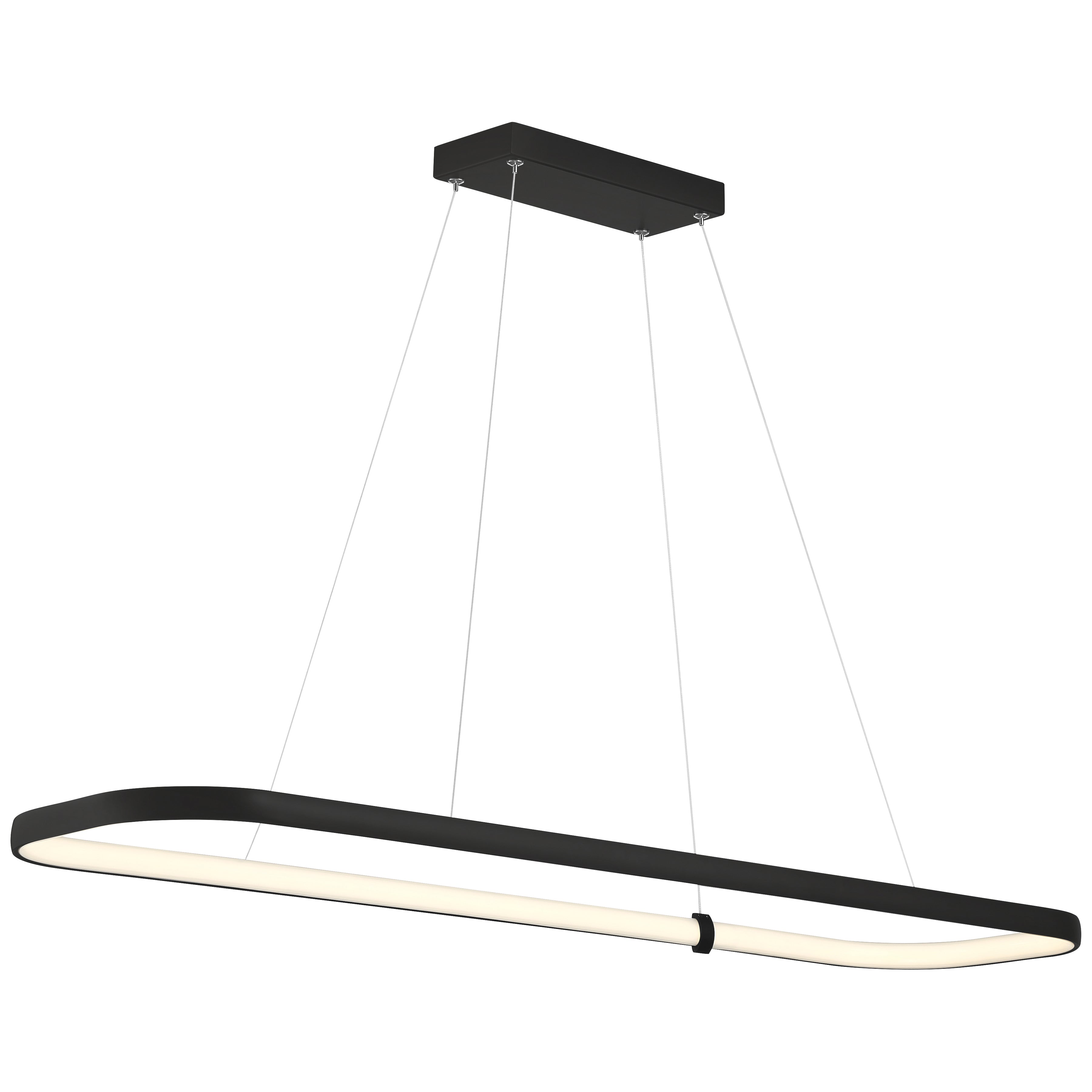 Ravello Dual Voltage LED Pendant, Matte Black / 13"