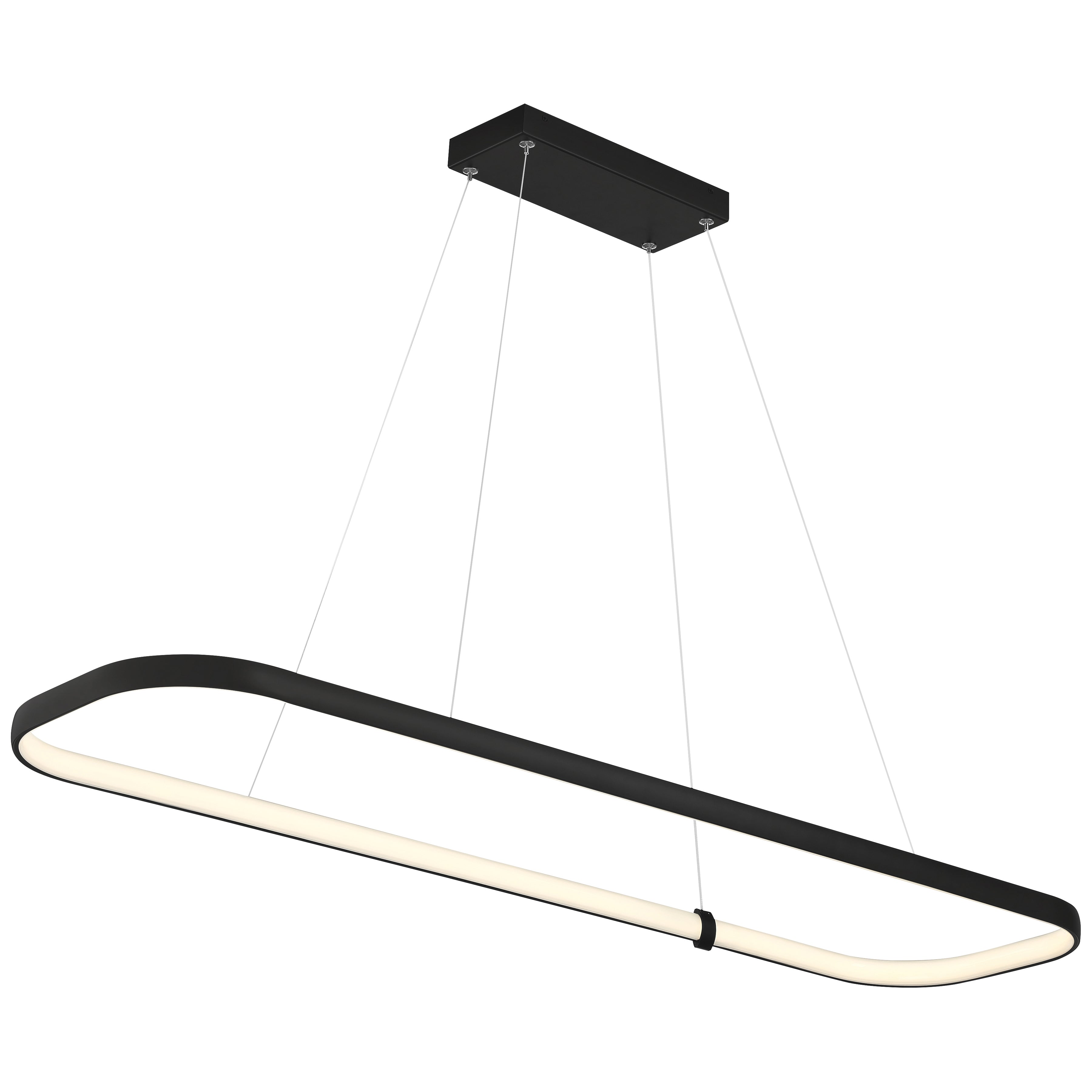 Ravello Dual Voltage LED Pendant, Matte Black / 13"