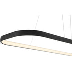 Ravello Dual Voltage LED Pendant, Matte Black / 13"