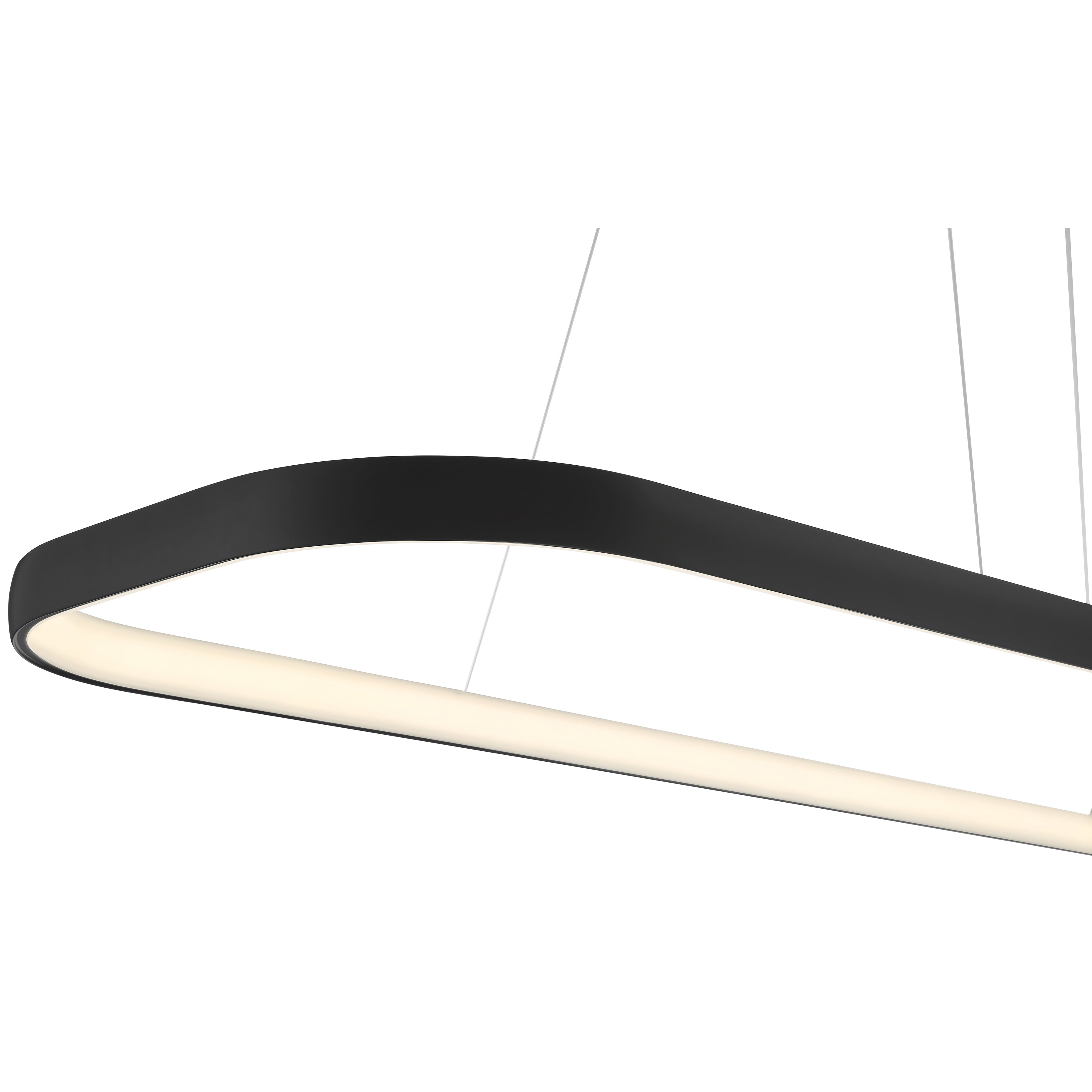 Ravello Dual Voltage LED Pendant, Matte Black / 13"