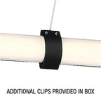 Ravello Dual Voltage LED Pendant, Matte Black / 13"