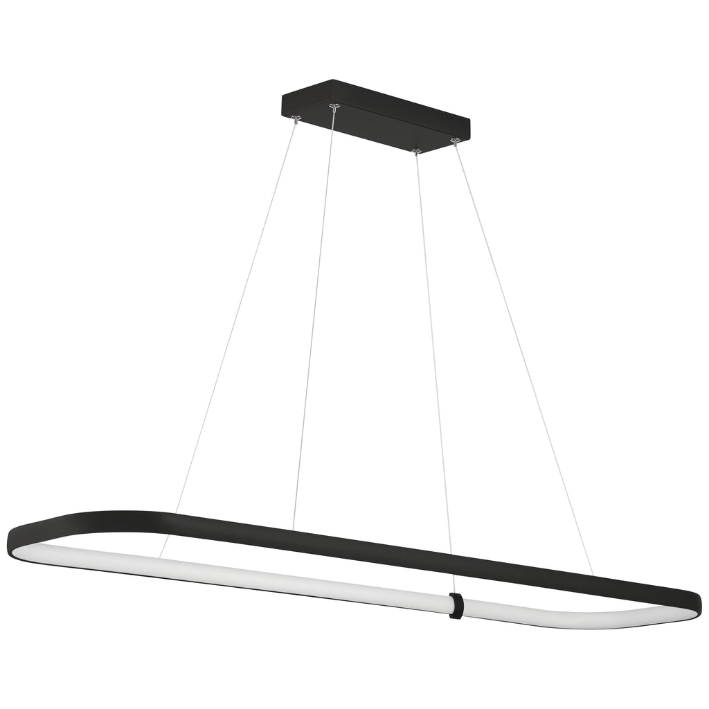 Ravello Dual Voltage LED Pendant, Matte Black / 13"