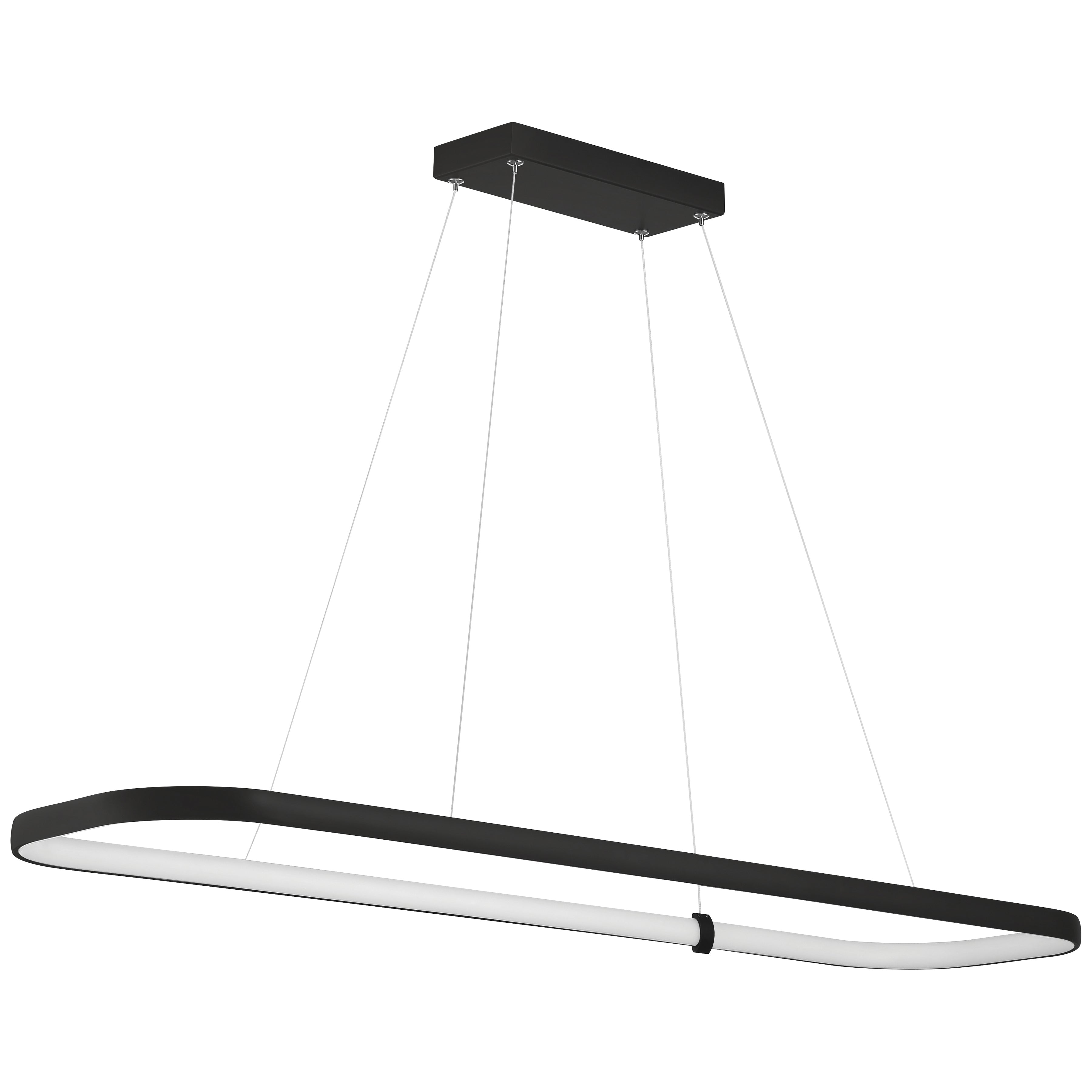 Ravello Dual Voltage LED Pendant, Matte Black / 13"