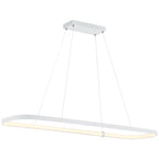 Ravello Dual Voltage LED Pendant, Matte White / 13"