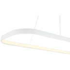 Ravello Dual Voltage LED Pendant, Matte White / 13"