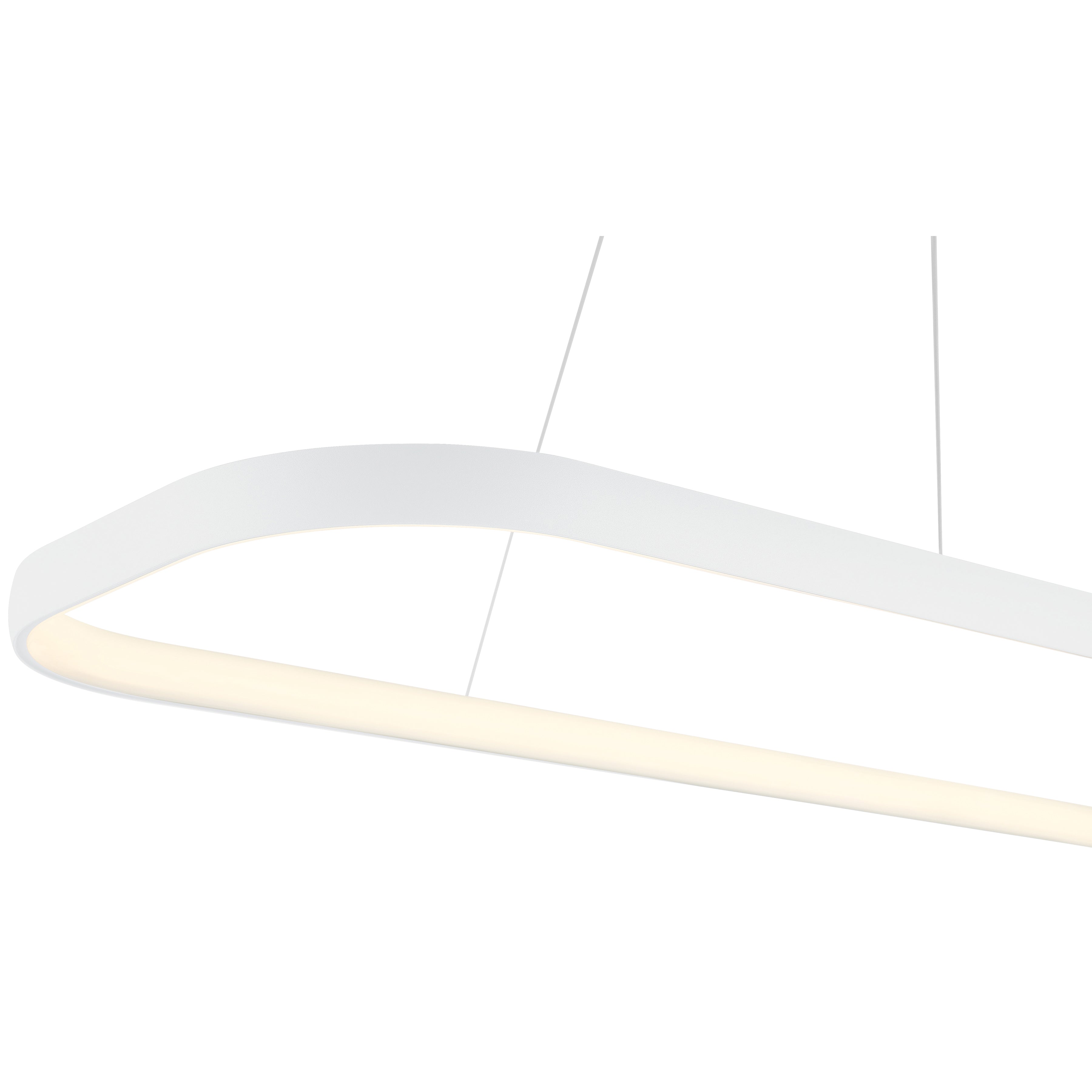 Ravello Dual Voltage LED Pendant, Matte White / 13"