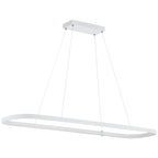 Ravello Dual Voltage LED Pendant, Matte White / 13"