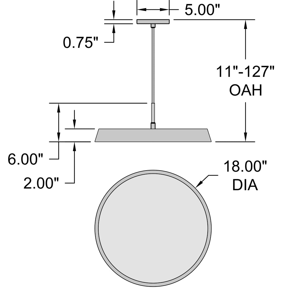 Access Lighting Tallinn 3CCT LED Pendant, Matte Black, image 8