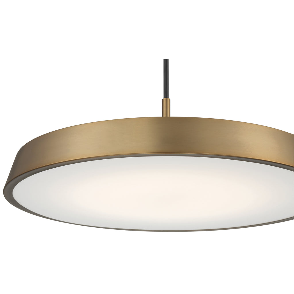 Tallinn 3CCT LED Pendant, Brushed Gold