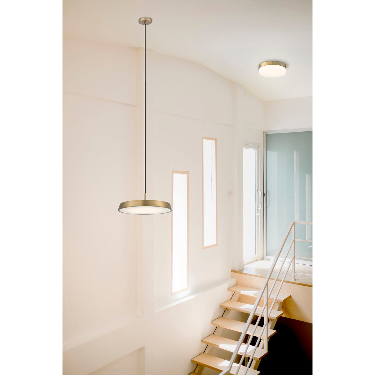Access Lighting Tallinn 3CCT LED Pendant, Brushed Gold, image 6