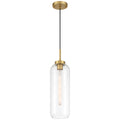 Elle 1 Light Pendant, Antique Brushed Brass