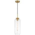 Elle 1 Light Pendant, Antique Brushed Brass