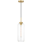 Elle 1 Light Pendant, Antique Brushed Brass
