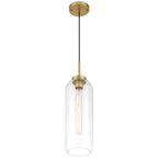 Elle 1 Light Pendant, Antique Brushed Brass