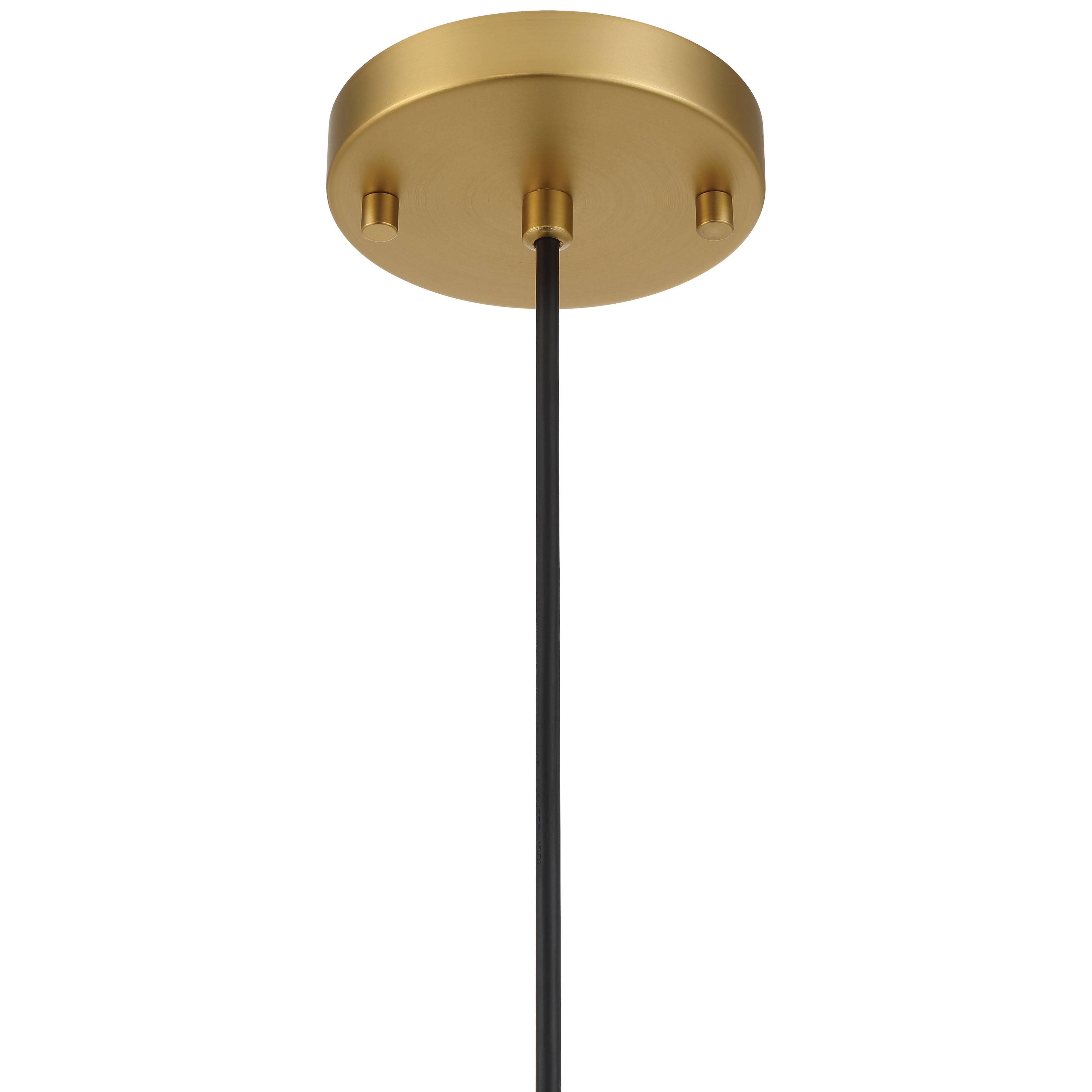 Elle 1 Light Pendant, Antique Brushed Brass