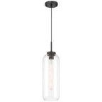 Elle 1 Light Pendant, Matte Black