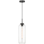 Elle 1 Light Pendant, Matte Black