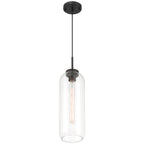 Elle 1 Light Pendant, Matte Black
