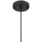 Elle 1 Light Pendant, Matte Black