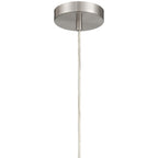 Nash 1 Light LED Pendant, Brushed Steel