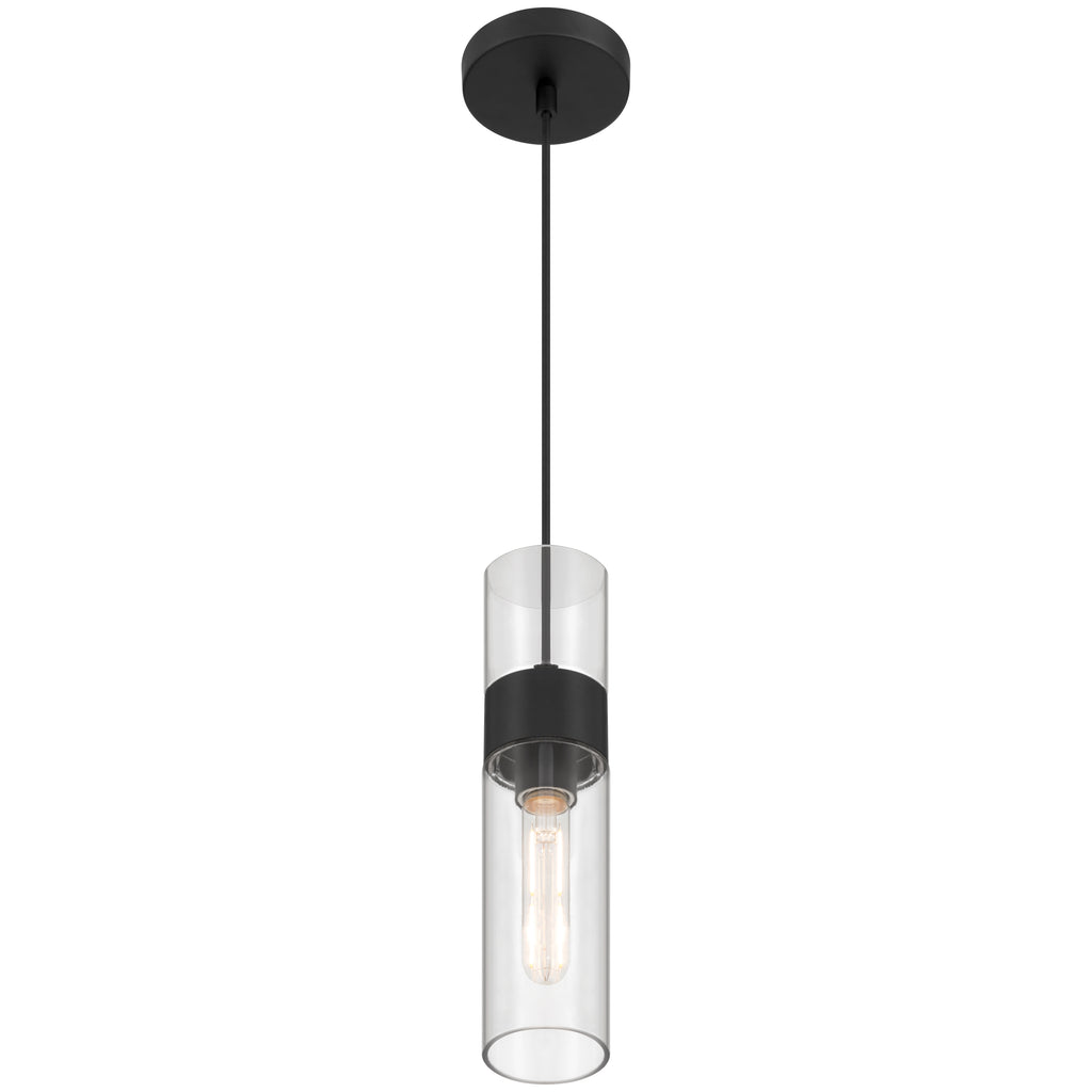Nash 1 Light LED Pendant, Matte Black