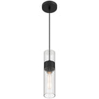 Nash 1 Light LED Pendant, Matte Black