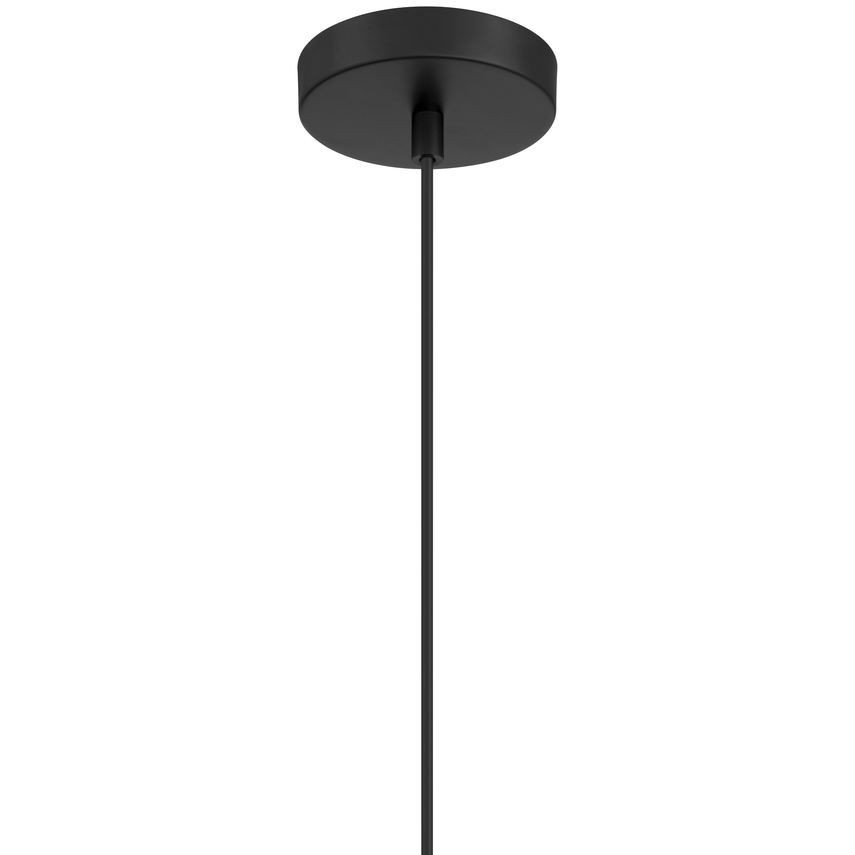 Nash 1 Light LED Pendant, Matte Black