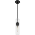 Nash 1 Light LED Pendant, Matte Black