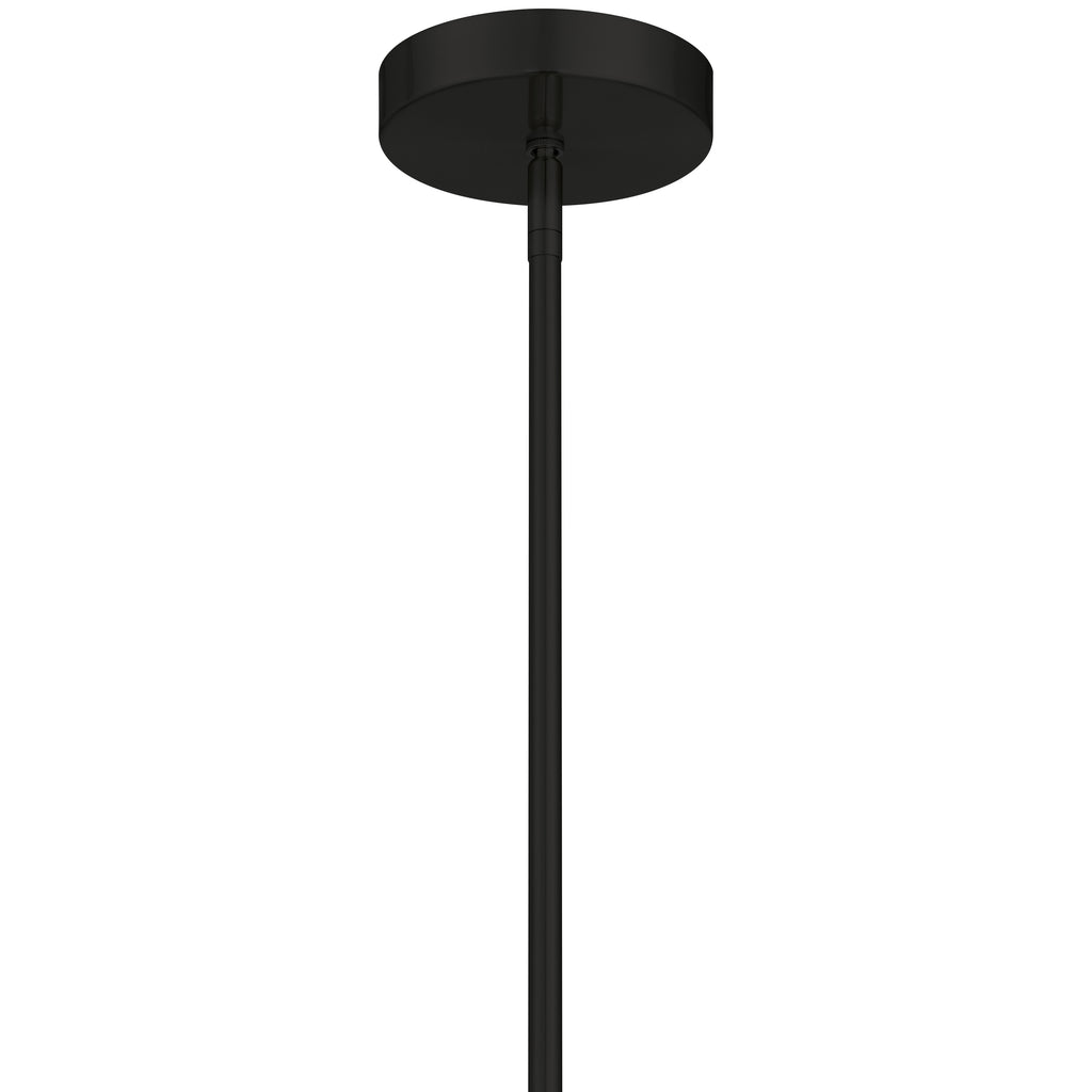 London 1 Light Pendant, Matte Black