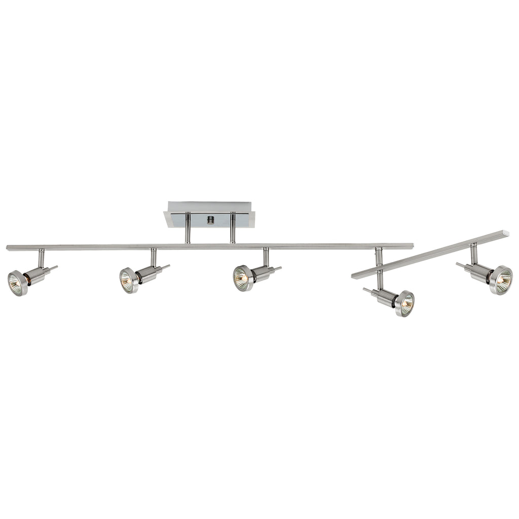 Access Lighting Viper 5 Light Adjustable LED Track, Brushed Steel