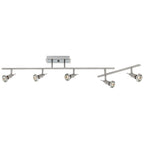 Access Lighting Viper 5 Light Adjustable LED Track, Brushed Steel
