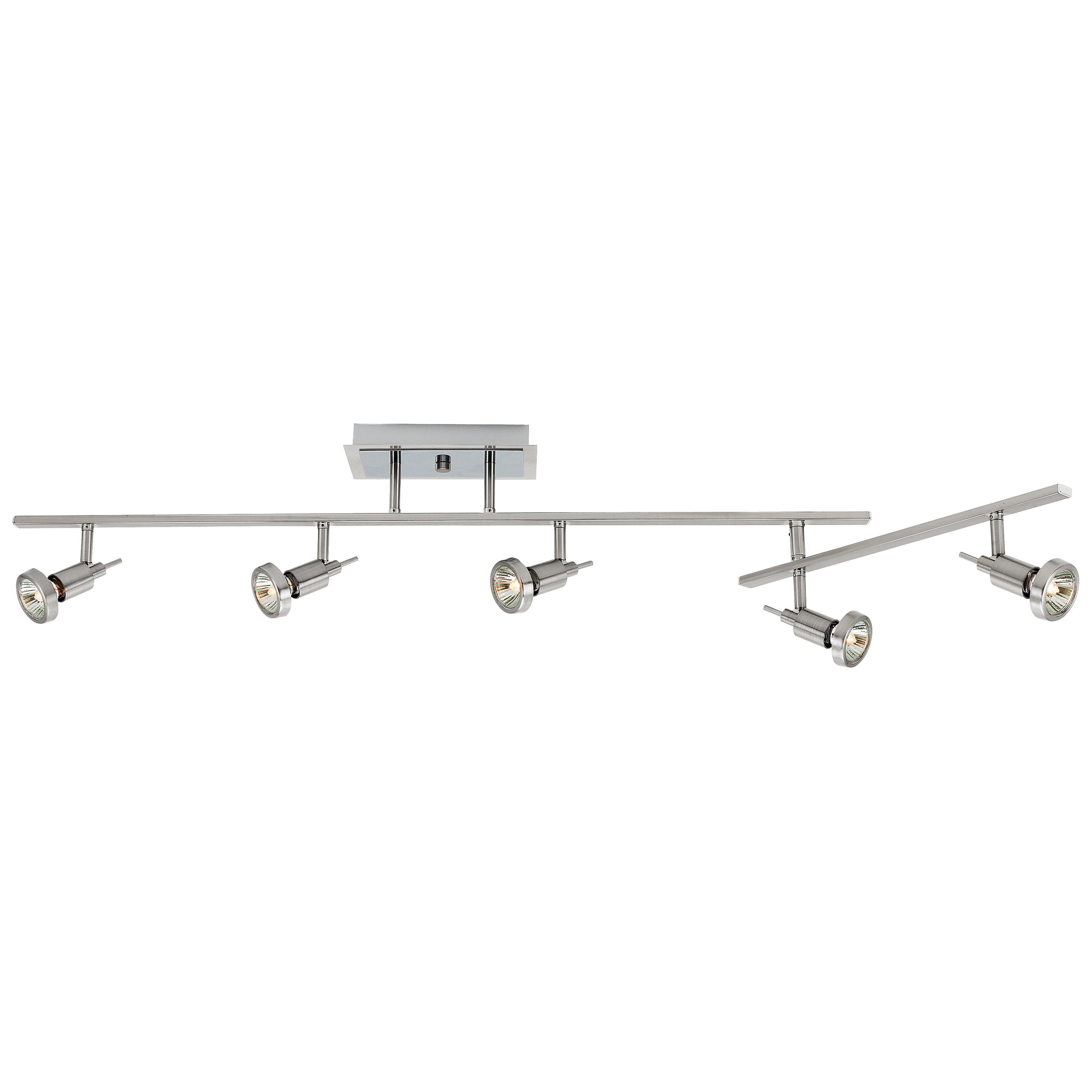Viper 5 Light Adjustable Track, Brushed Steel