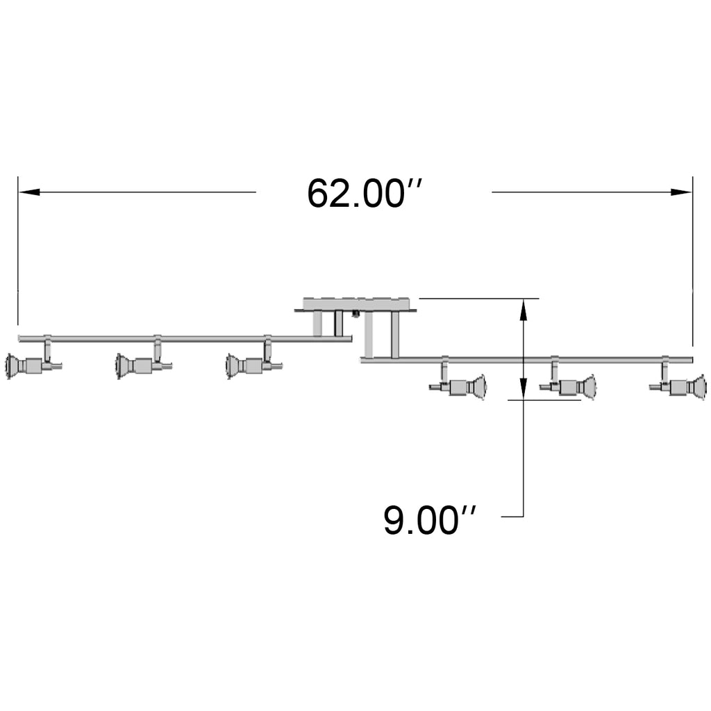 Access Lighting Viper 6 Light Adjustable Track, image 2