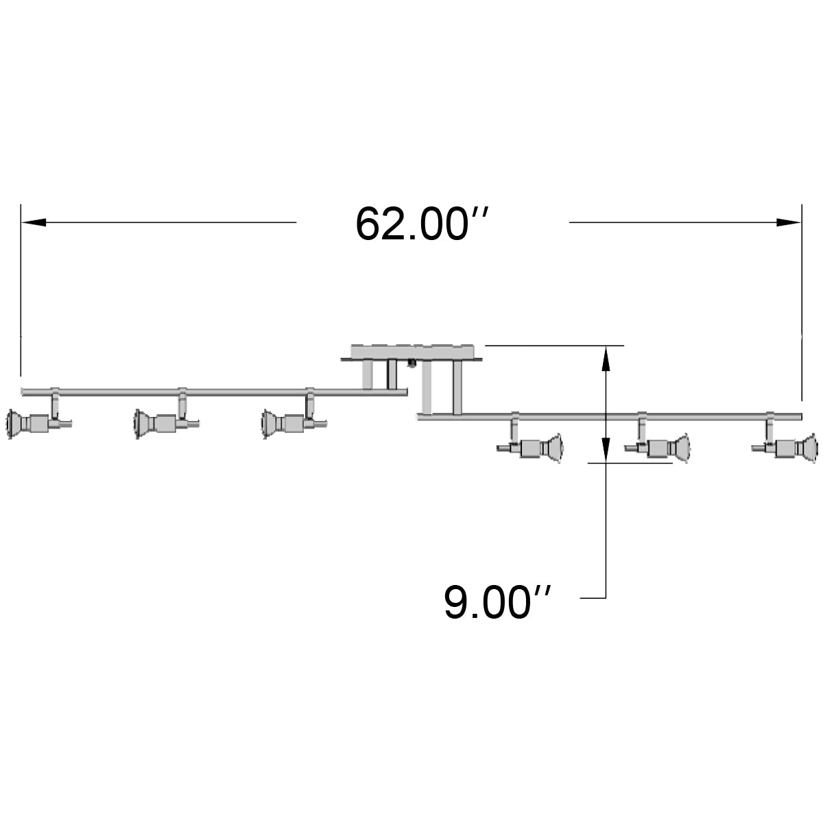 Access Lighting Viper 6 Light Adjustable Track, image 2